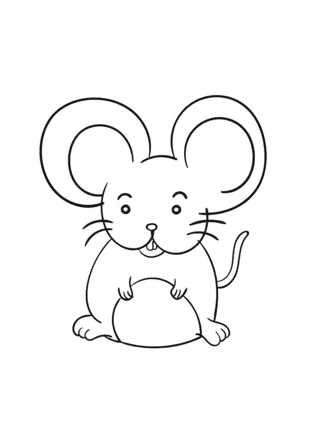 Раскраска животные мышь - 65 фото