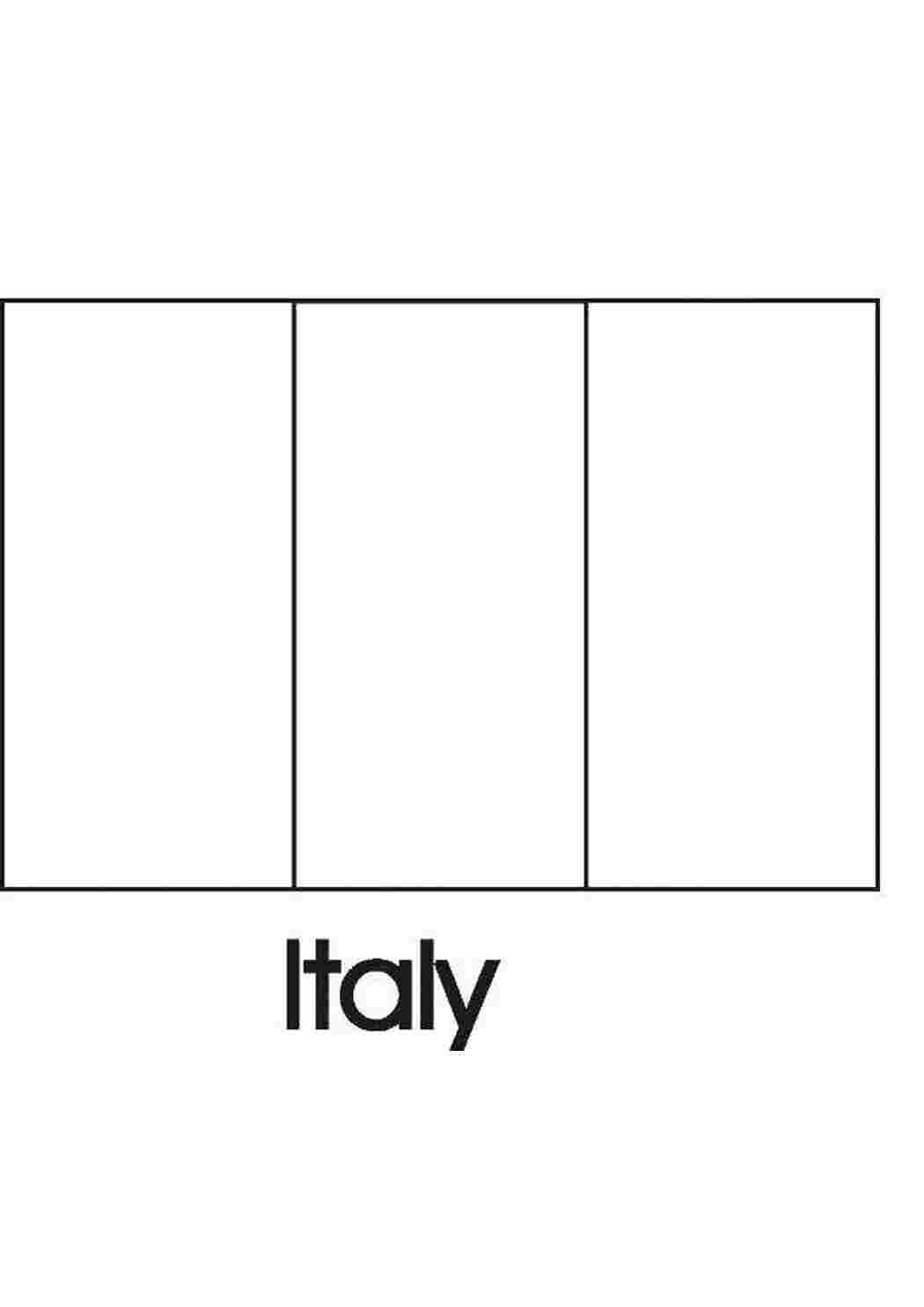 Раскраски Италия Флаги флаги, Италия