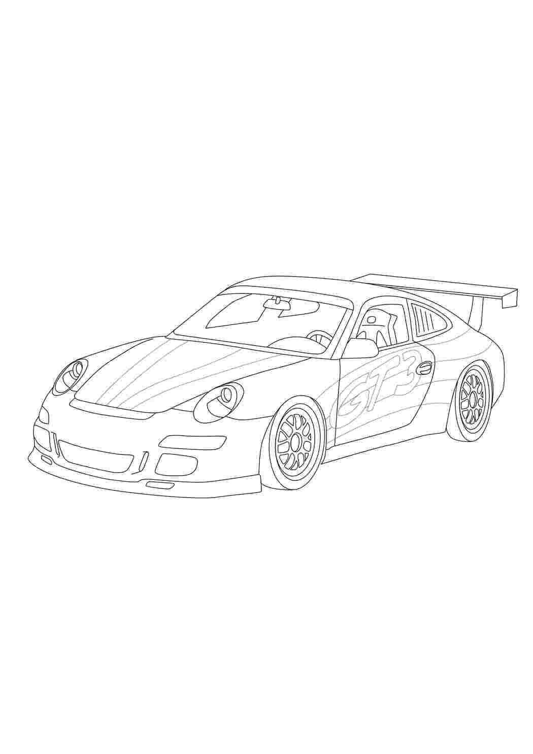 Раскраски картинки на рабочий стол онлайн Porshe 911 sport Скачать раскраски для мальчиков