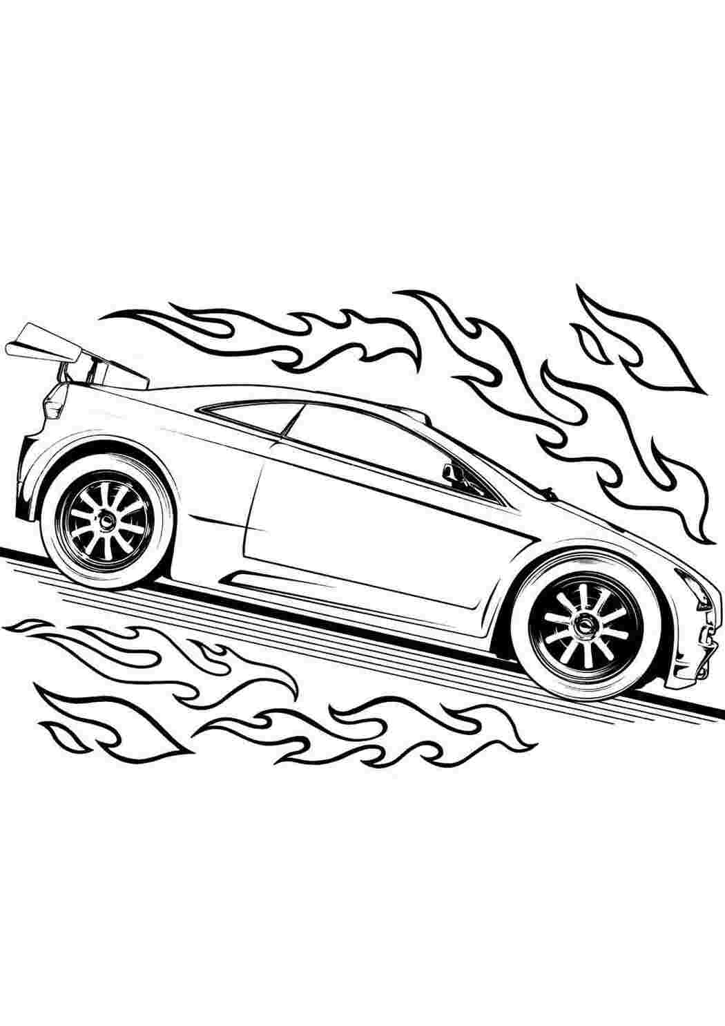 Раскраски картинки на рабочий стол онлайн Супер спортивное авто Распечатать раскраски для мальчиков