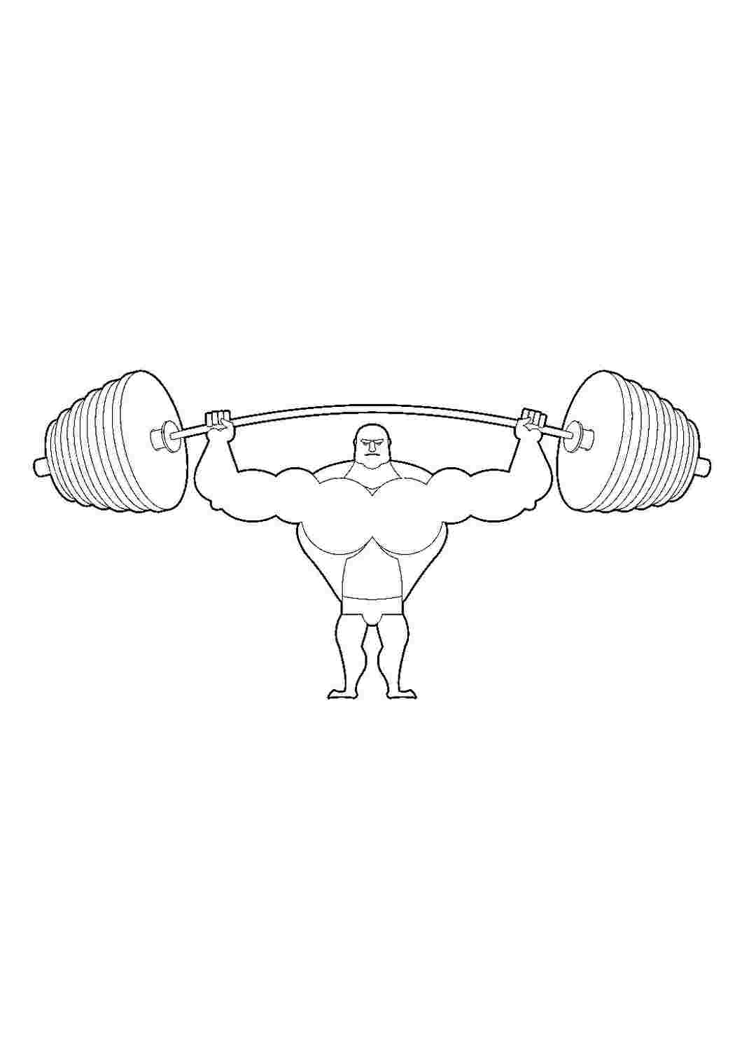 раскраски про спорт