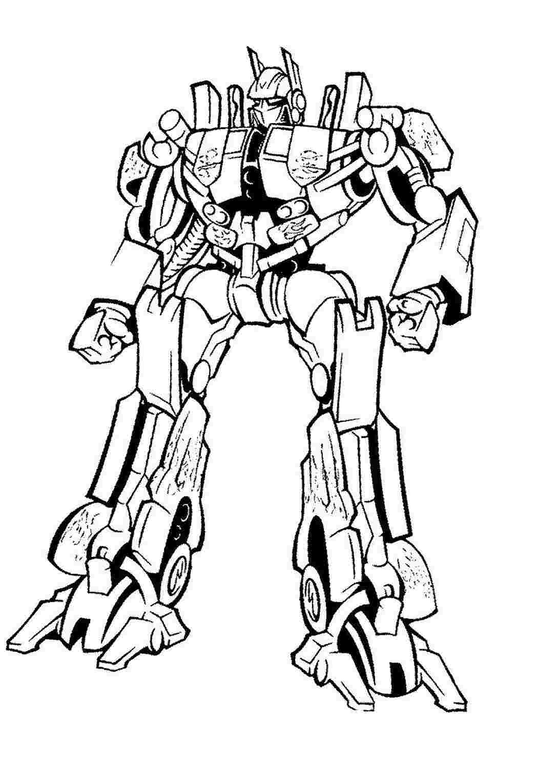 Раскраски картинки на рабочий стол онлайн Трансформер смотрит Раскраски для мальчиков
