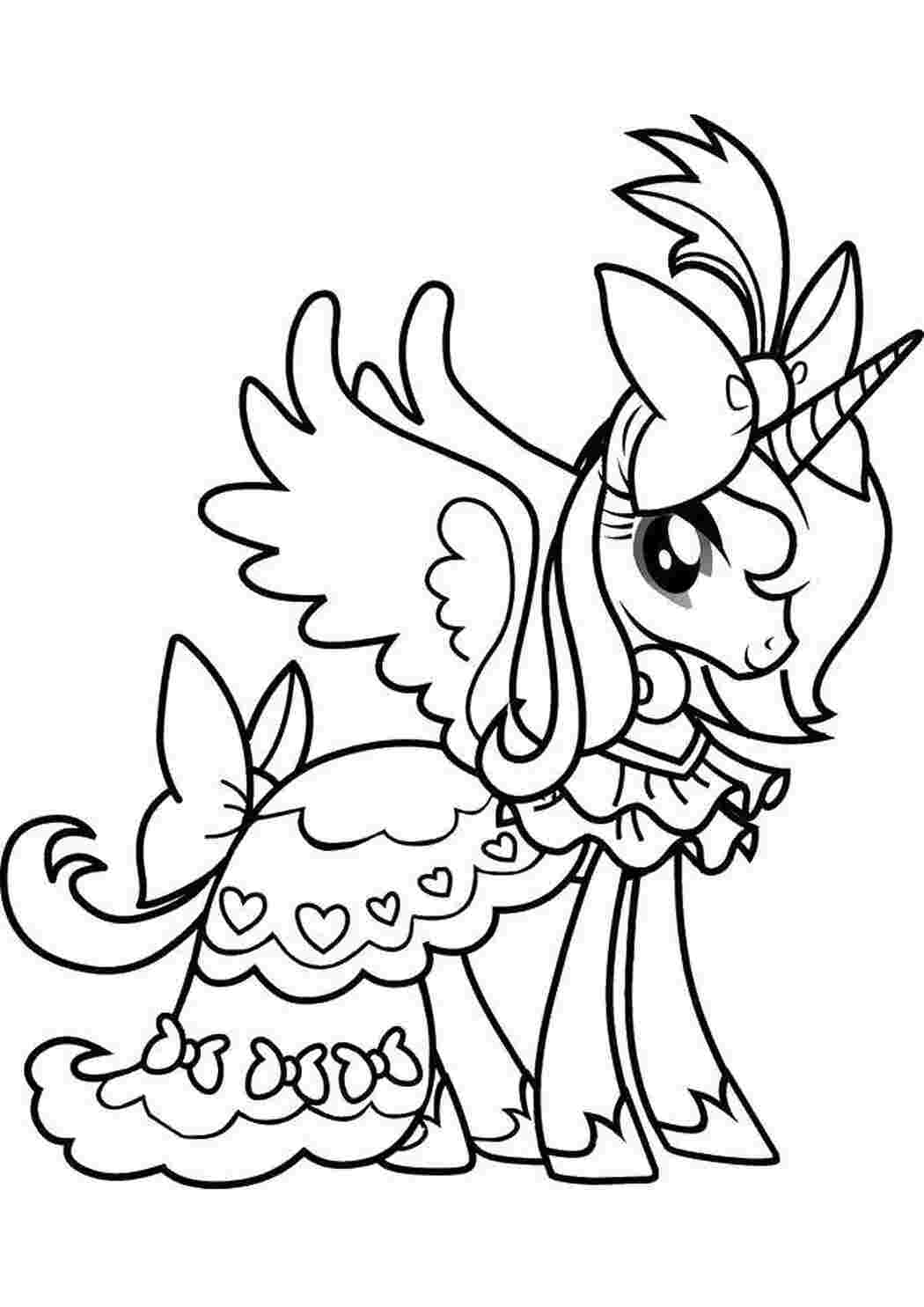 Раскраски Пони единорог пегас мой маленький пони Пони, My little pony 