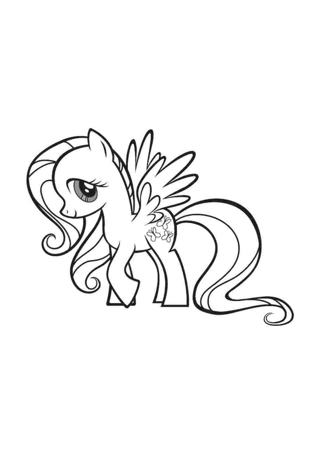 Раскраски Скромная поняшка Пони Пони, My little pony 