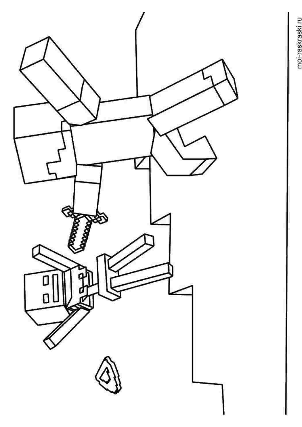 Раскраски Майнкрафт игры Игры, Майнкрафт