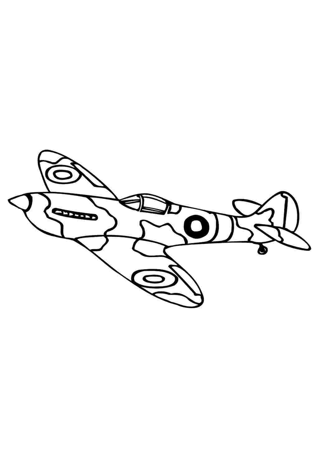 Раскраски картинки на рабочий стол онлайн Самолет в защитного окраса Раскраски для мальчиков бесплатно