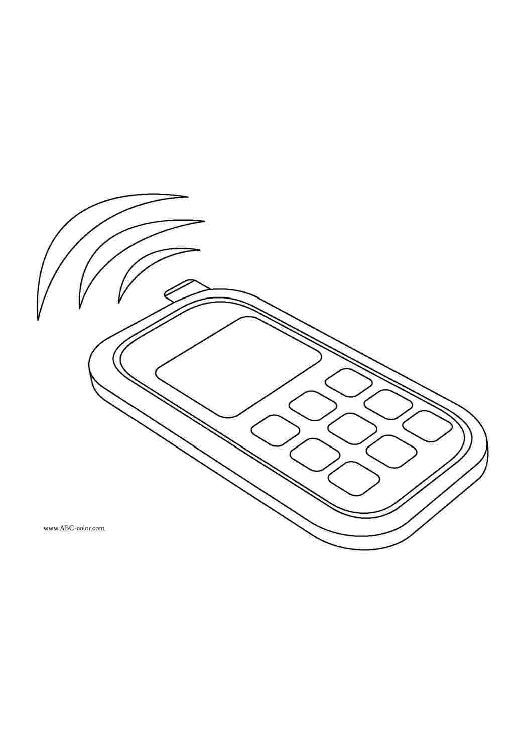 Раскраски, Мобильный телефон, телефон Техника, Мобильный телефон,  Мобильник, Мобильный телефончик, Мобильный телефончик с антенной.