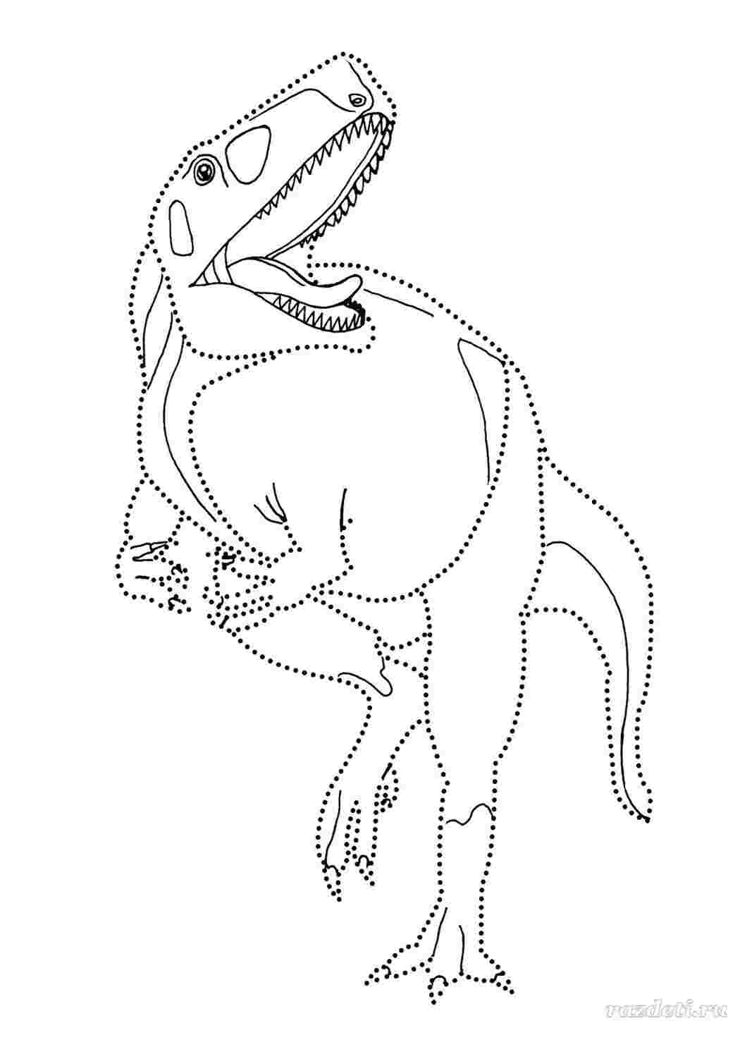 Раскраски Раскраски для детей. Динозаврики по линиям динозавр динозавр