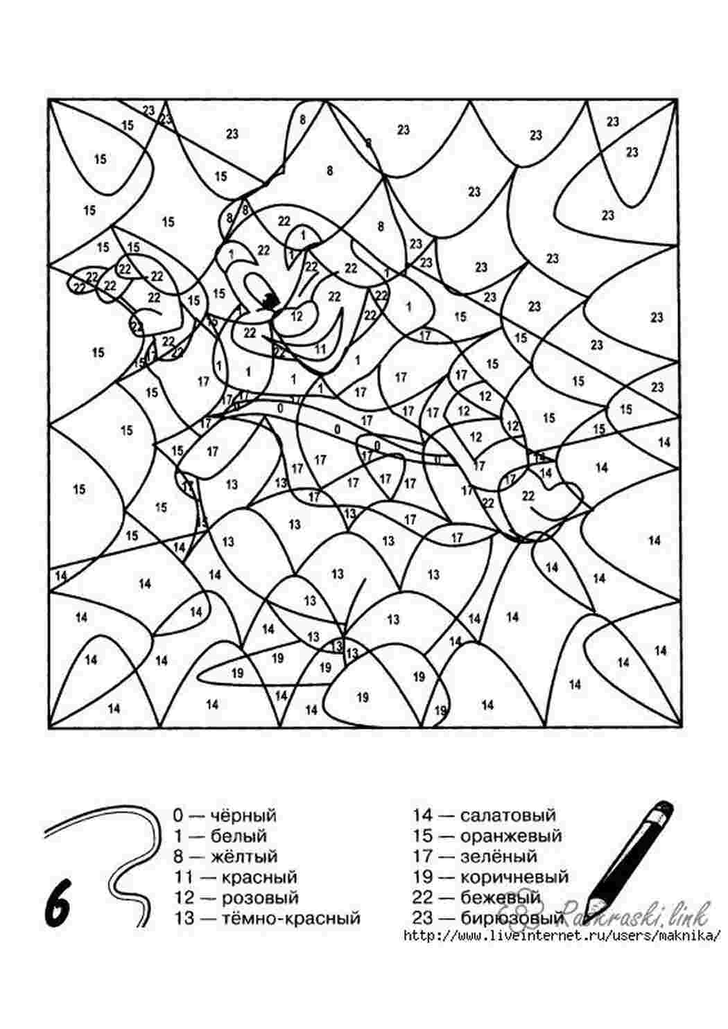 Раскраска раскраски по номерам. раскраски для детей, раскраски по номерам