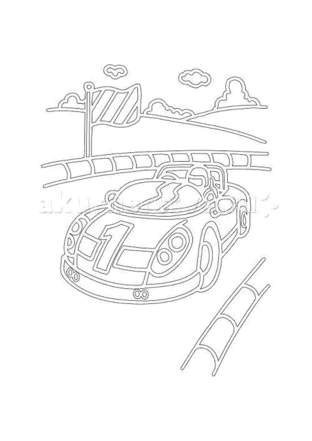 Раскраски Песочный трафарет Спорткар Трафарет Трафарет