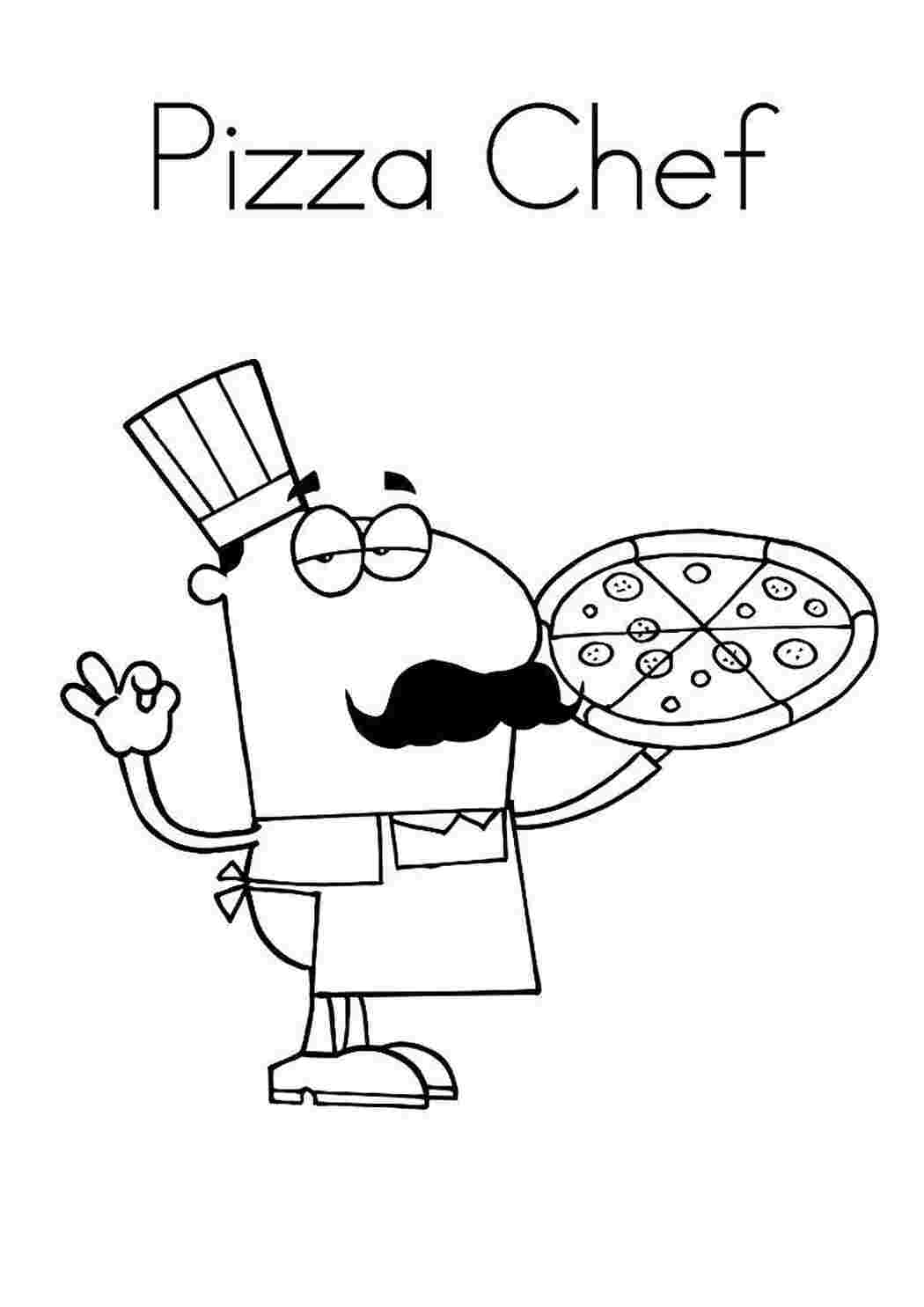 Раскраска еда пицца. Раскраски на тему еда с изображением разных видов пиццы  .