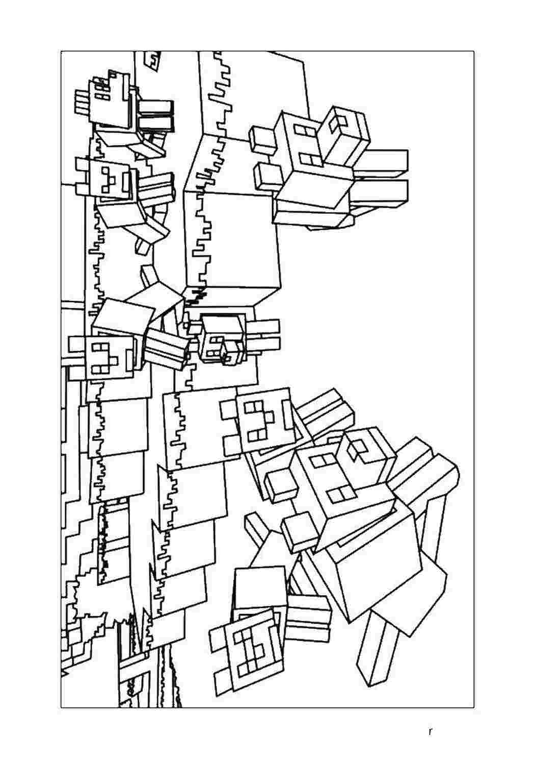 Раскраски Майнкрафт игры Игры, Майнкрафт
