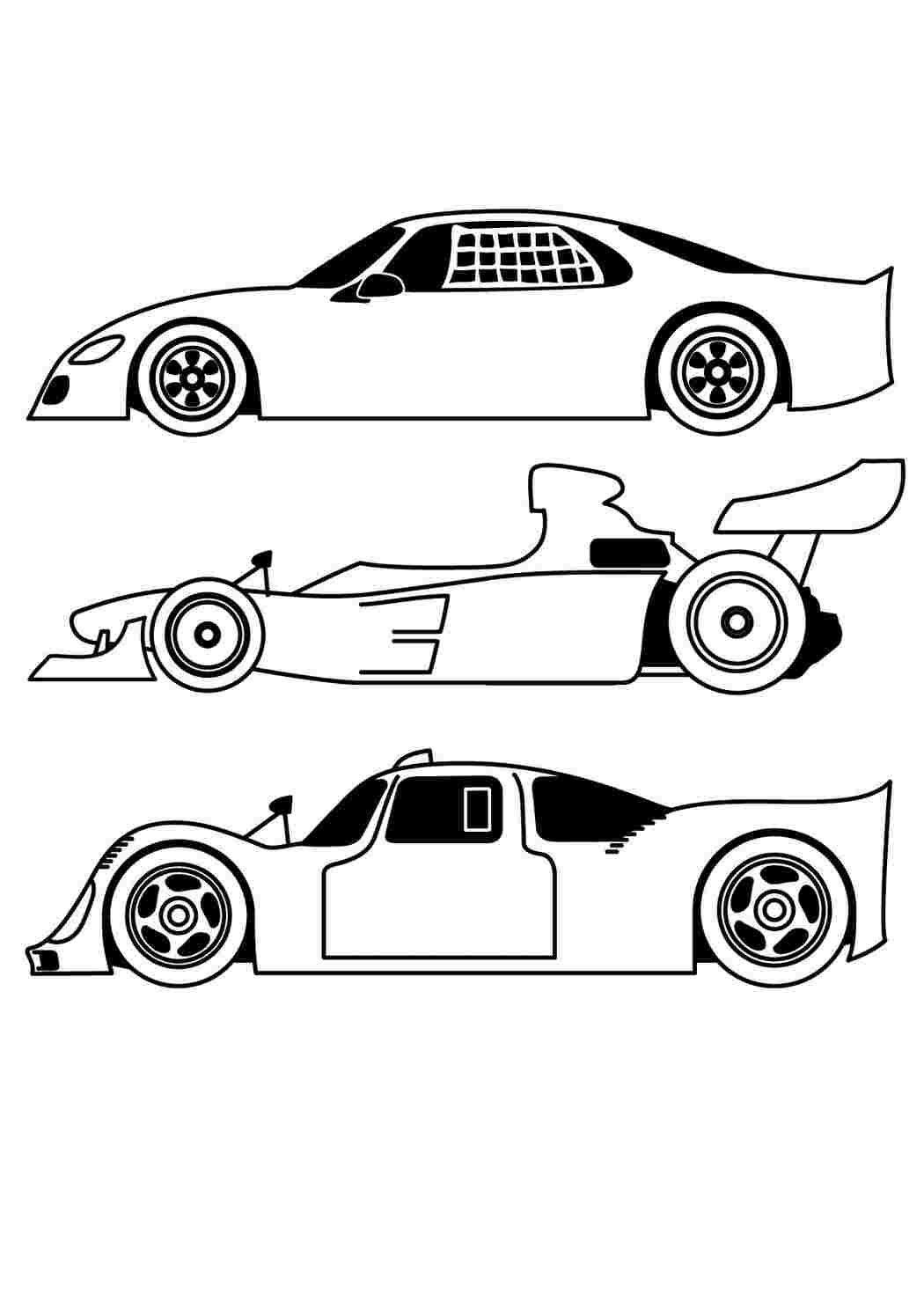 Спортивные тачки Скачать раскраски для мальчиков
