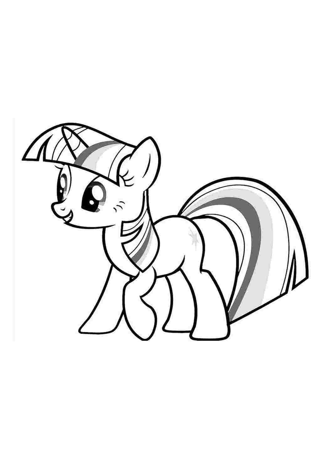 Раскраски Радужная пони мой маленький пони Пони, "My little pony"