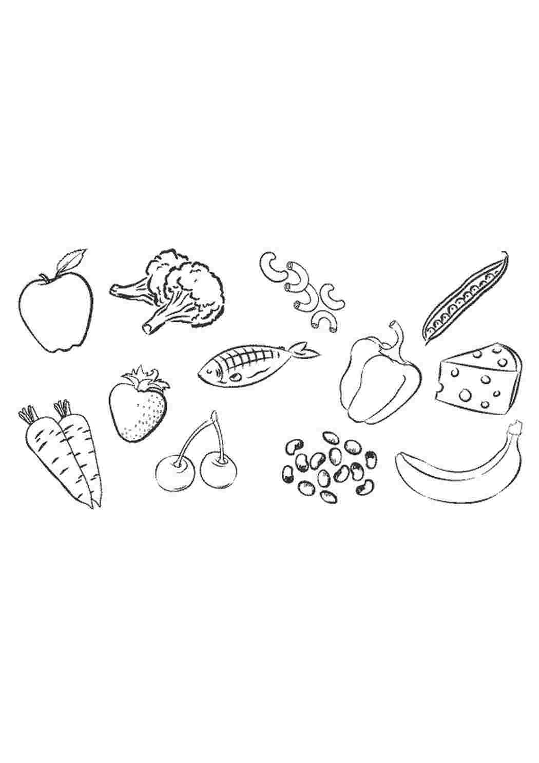 Раскраски Фрукты, ягоды, овощи. Раскраски с овощами, фруктами, ягодами.  Фрукты, ягоды, овощи. Раскраски для детей с едой. Раскраски на тему фрукты, овощи, ягоды. Фрукты. Ягоды. Овощи. Раскраски с овощами, фруктами, ягодами.         