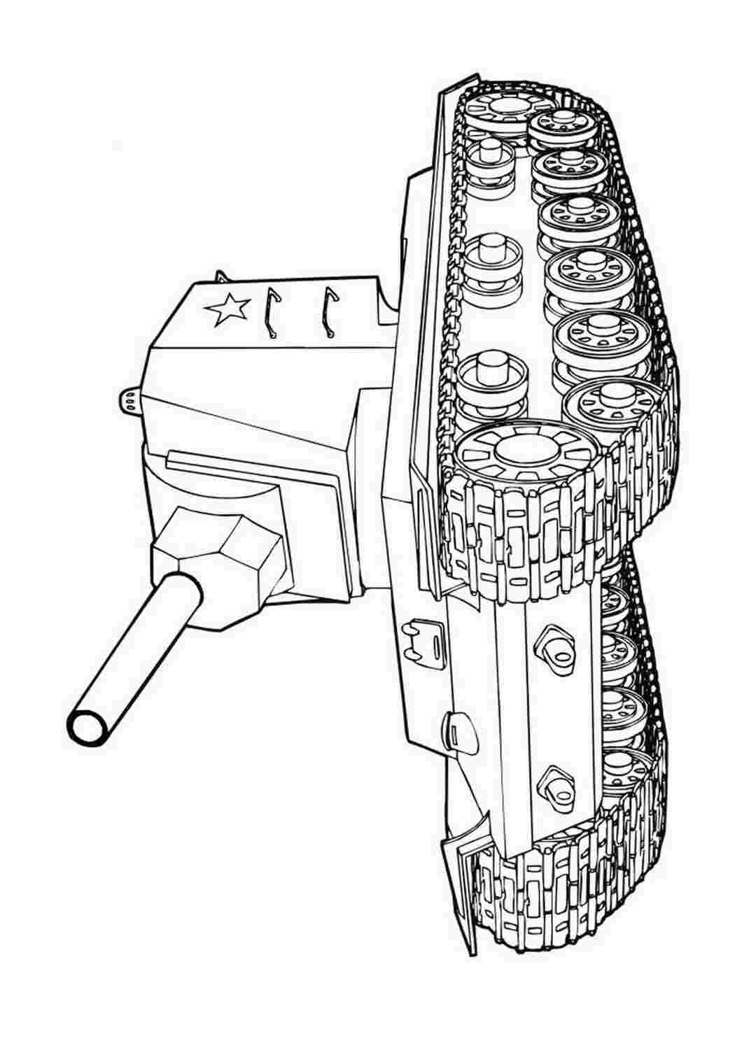 Раскраски картинки на рабочий стол онлайн Советский легкий танк Раскраски для мальчиков бесплатно