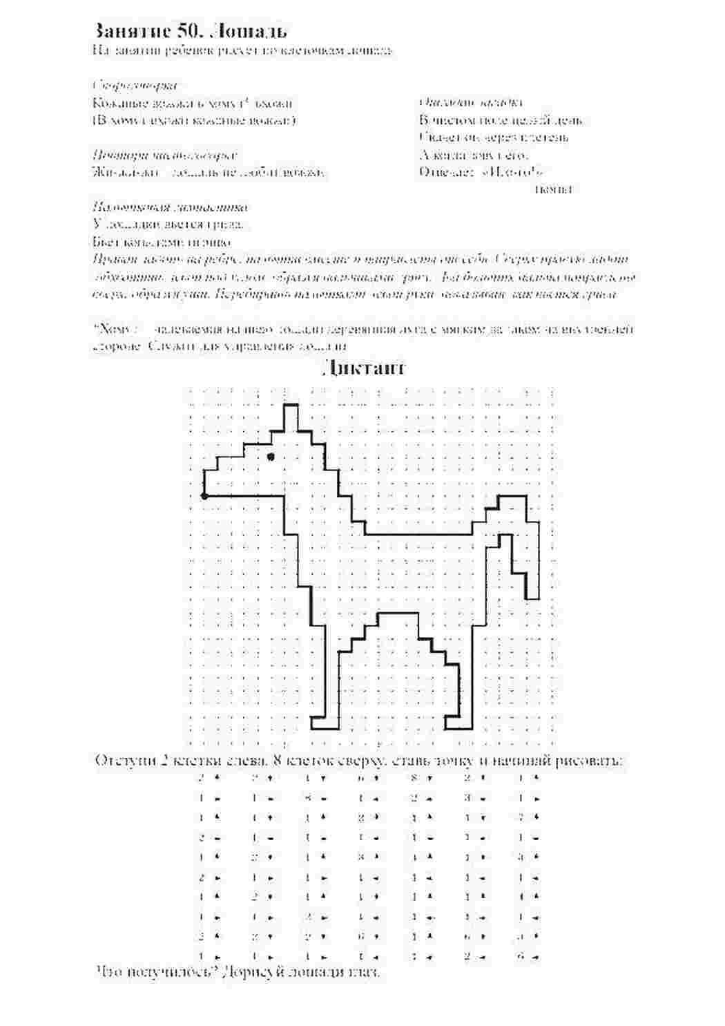 Раскраски Графический диктант лошадь графический диктант графический диктант, лошадь
