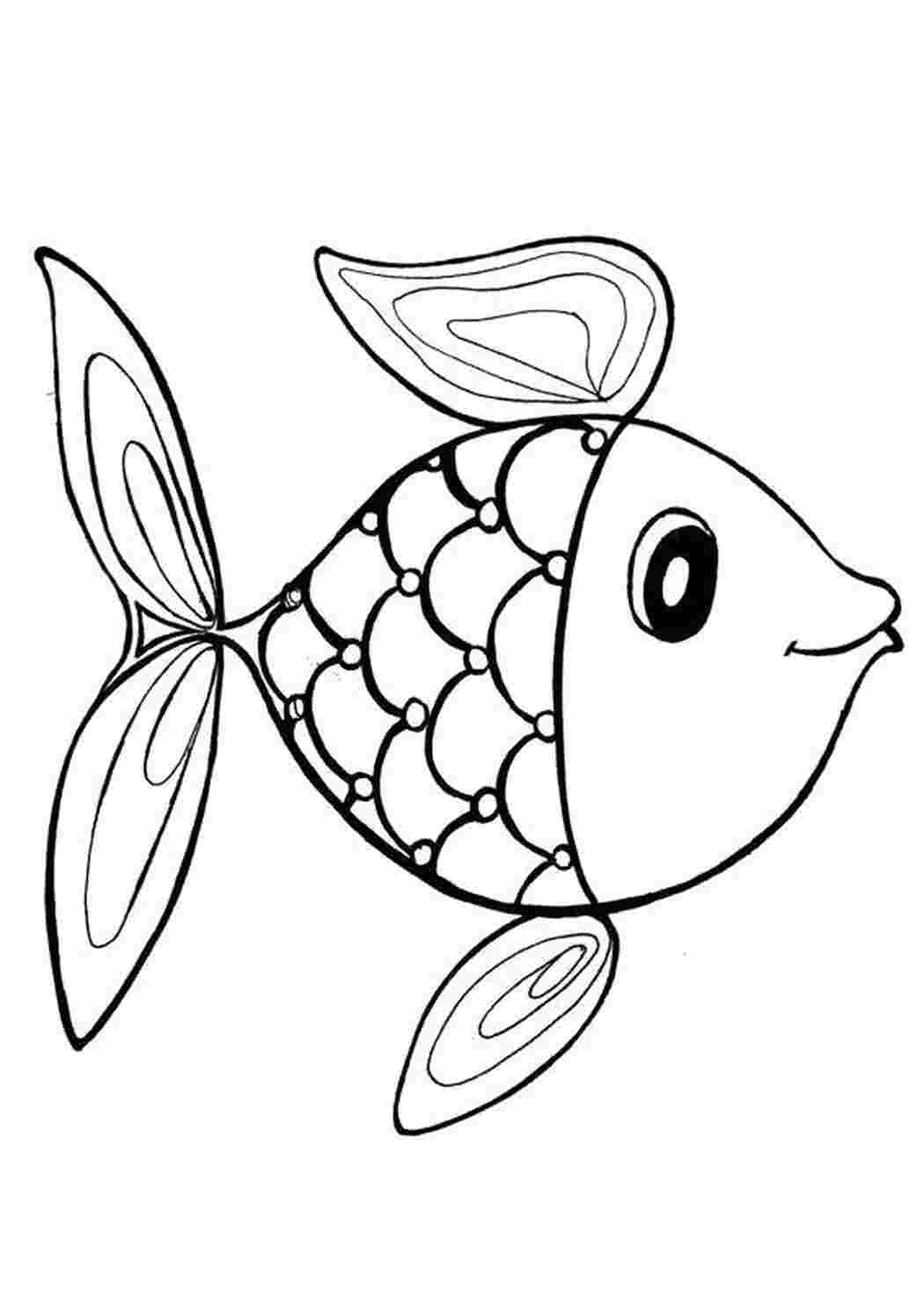 Раскраски Раскраска Дети на рыбалке с чешуей Рыбы рыба