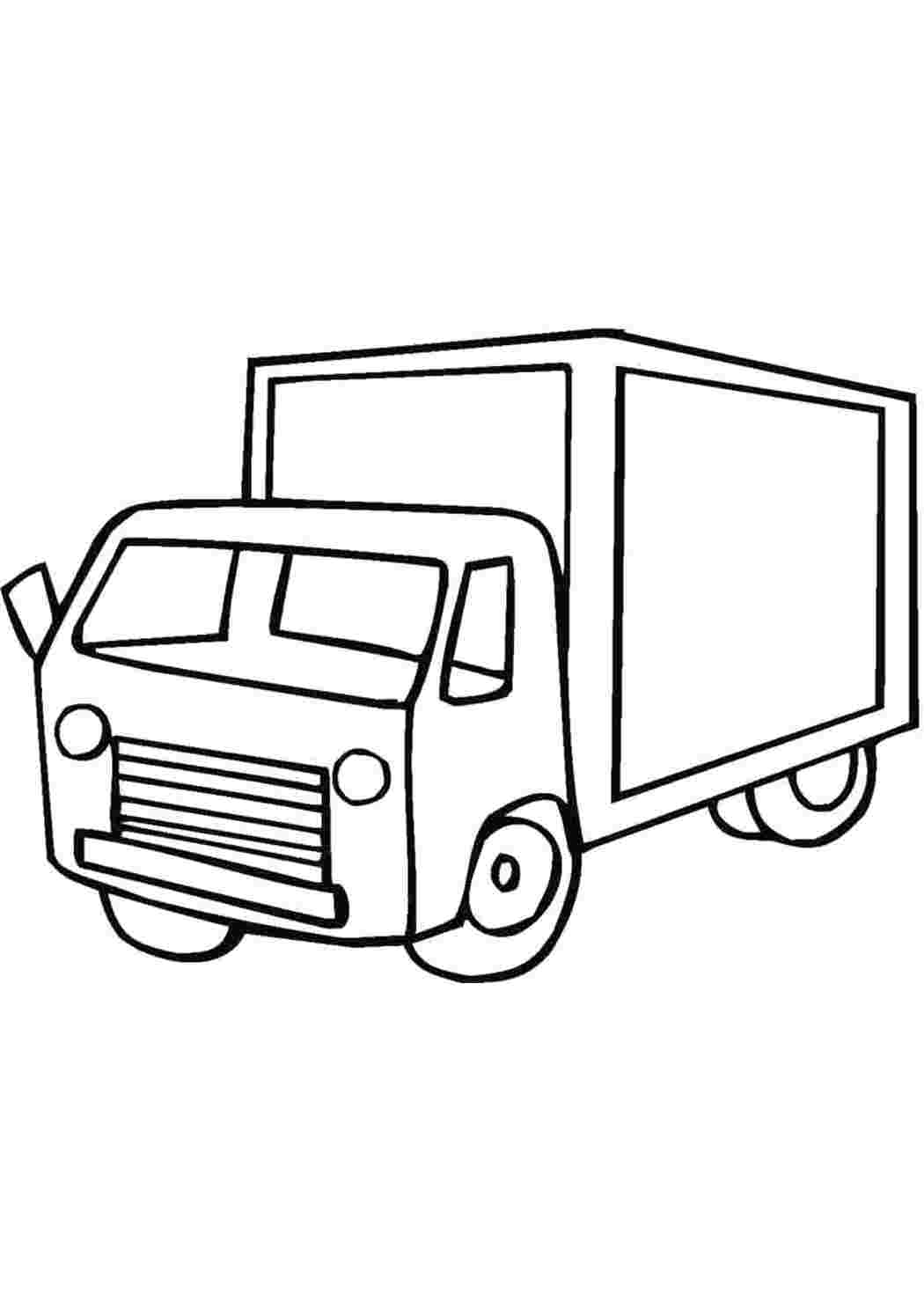 Раскраски trucks для мальчиков грузовик
