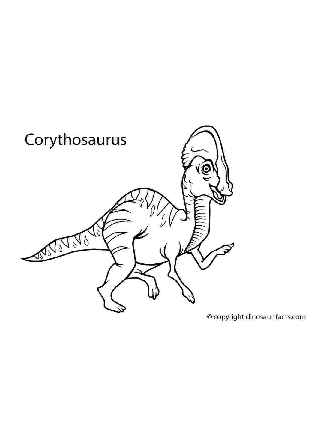 Раскраски Корутозавр динозавр корутозавр, динозавр