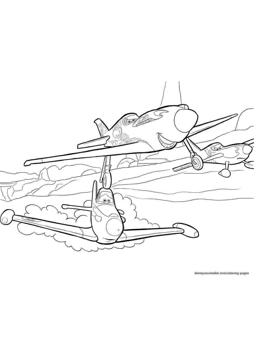 Раскраски Мультфильм Самолеты Персонаж из мультфильма