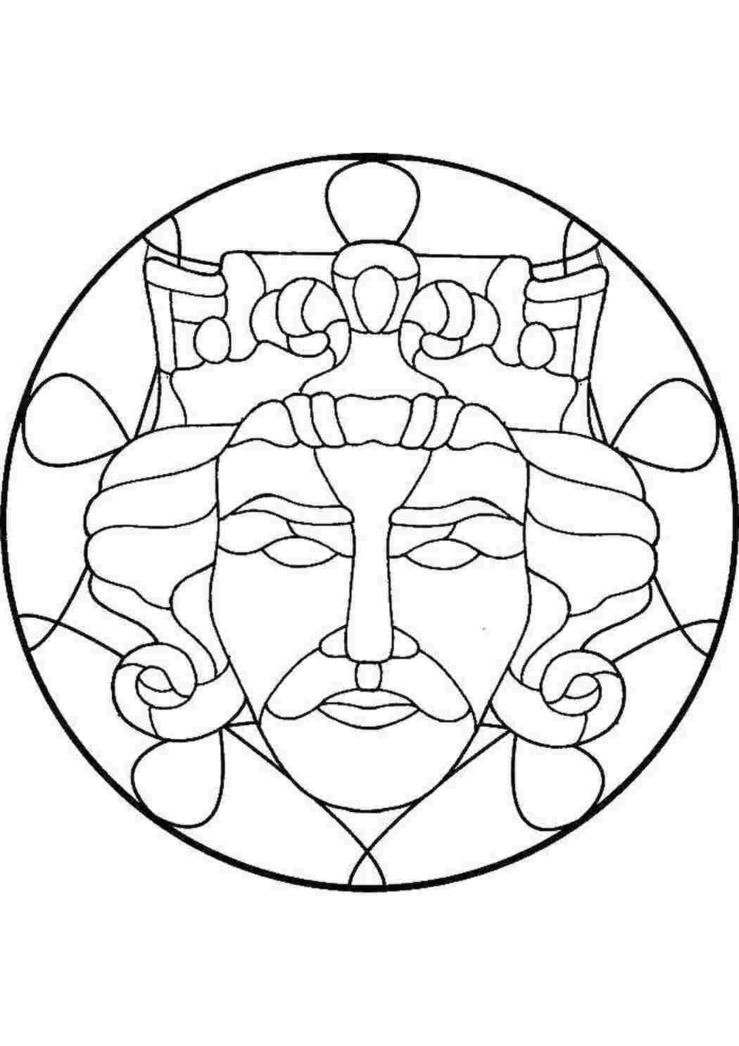 витражи Король, витраж
