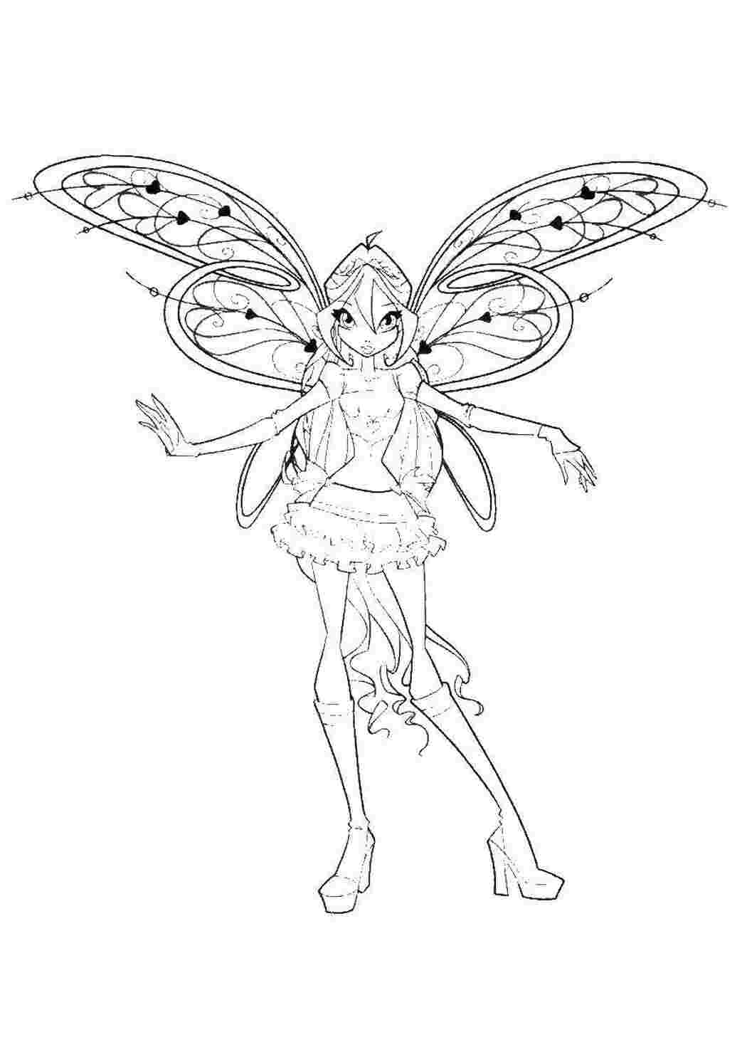Раскраски Персонаж из мультфильма winx Персонаж из мультфильма Персонаж из мультфильма, Winx