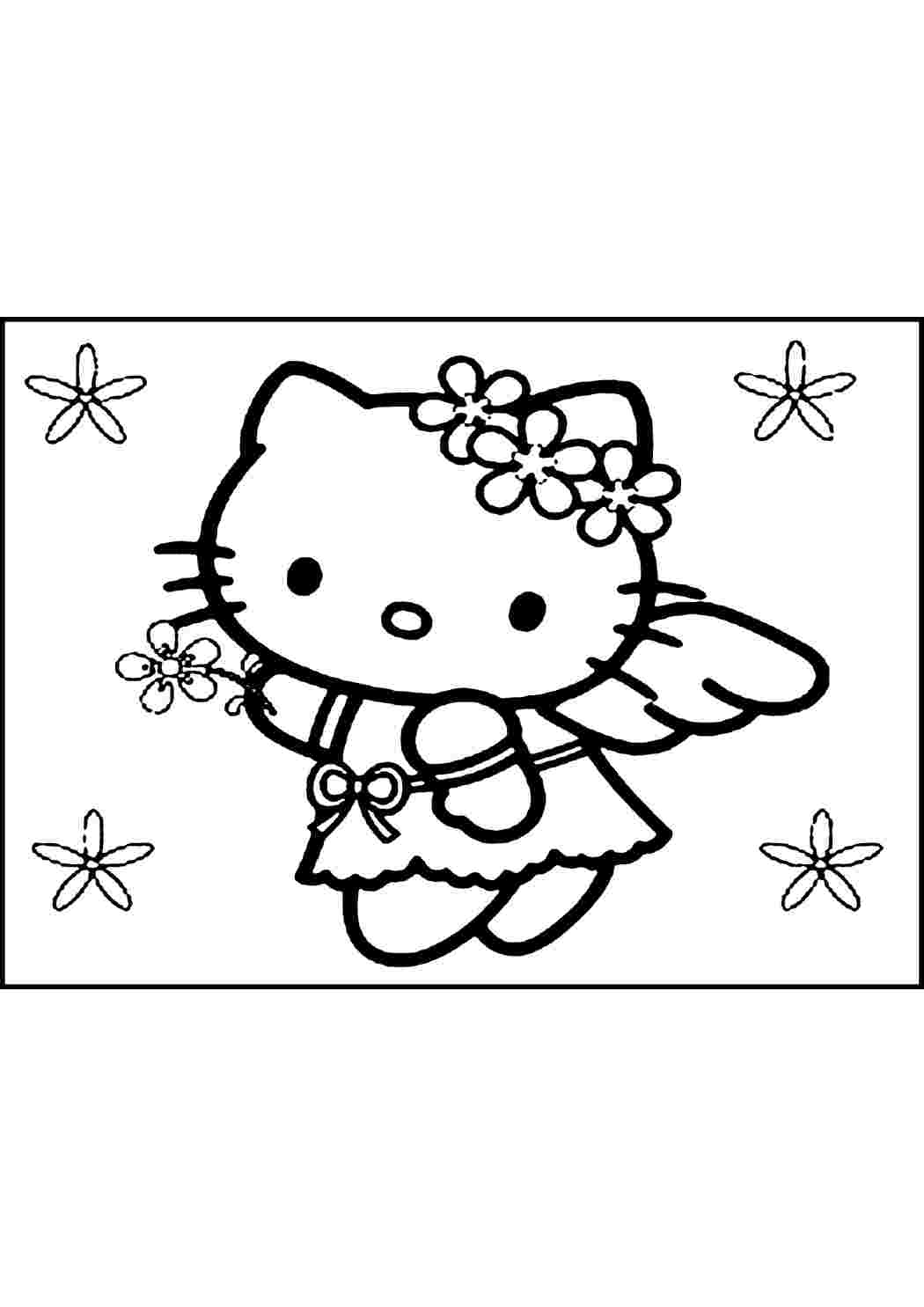 Раскраски раскраски хэллоу китти для девочек с hallo kiitty coloring pages