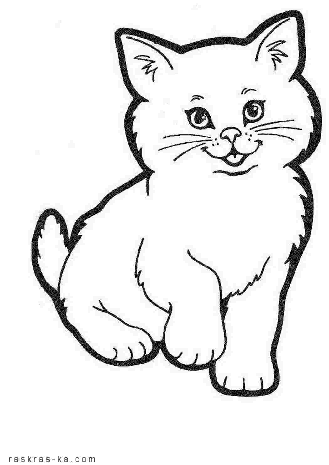 Раскраски Коты. Раскраски с грациозными домашними животными  Раскраски для детей