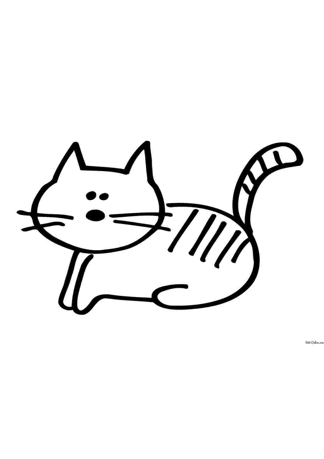 Раскраски Раскраска Котенок  Домашние животные Котенок