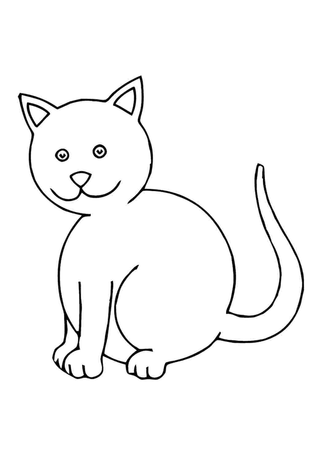 кошка раскраска для детей. котики. раскраска. кошки. кошки.