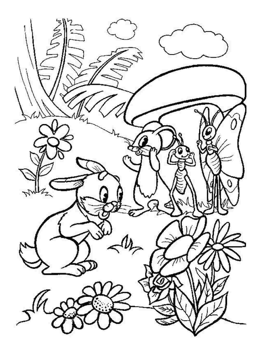 Раскраска Гриб