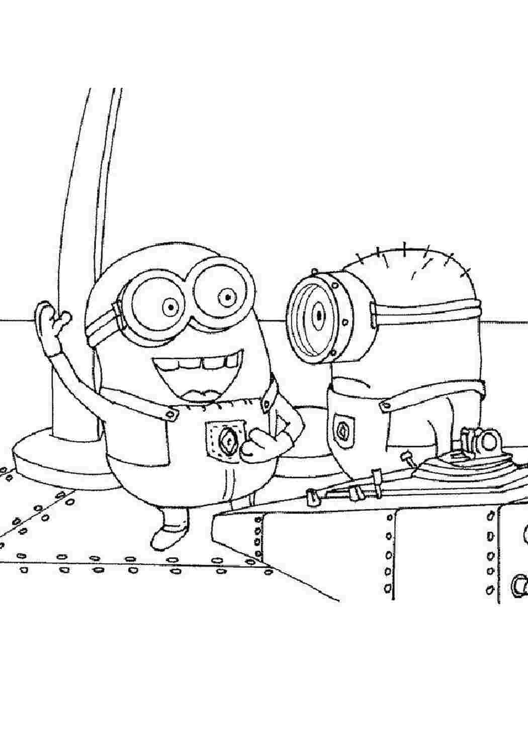 Раскраска Миньоны