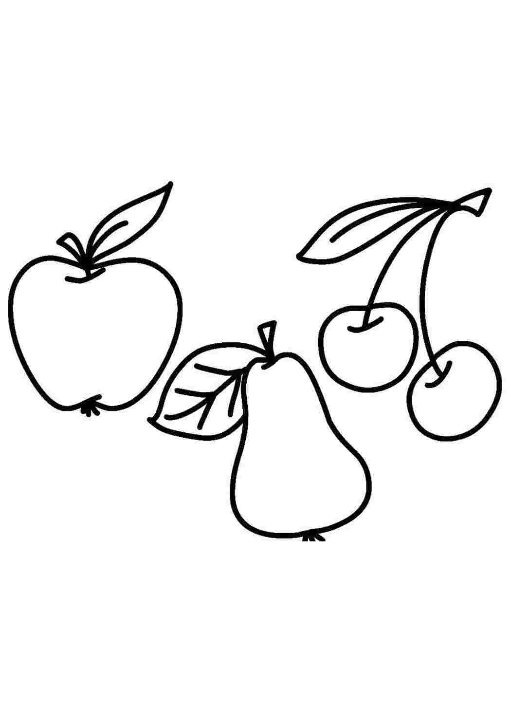 Раскраска Фрукты
