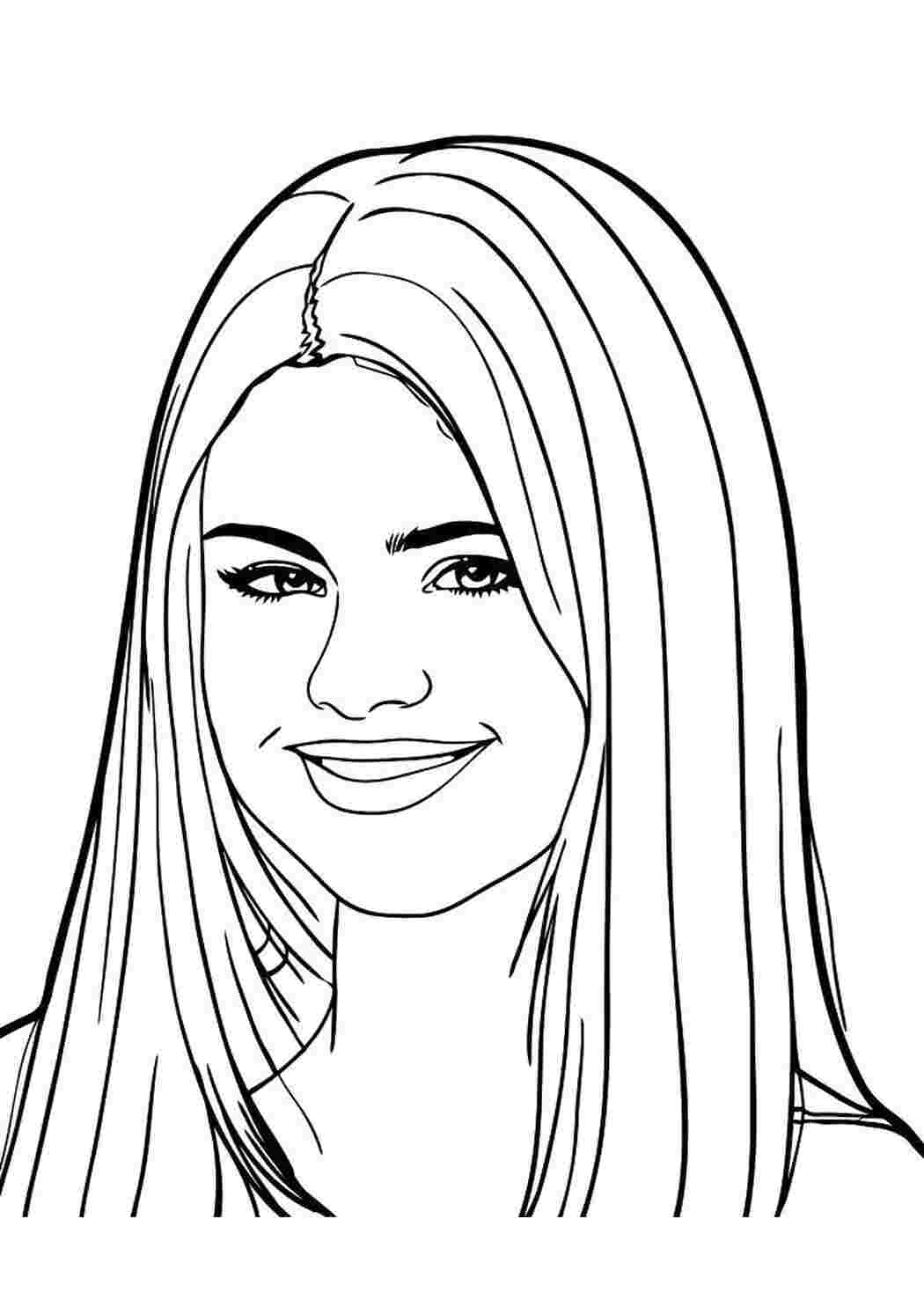 Раскраска Селена Гомез