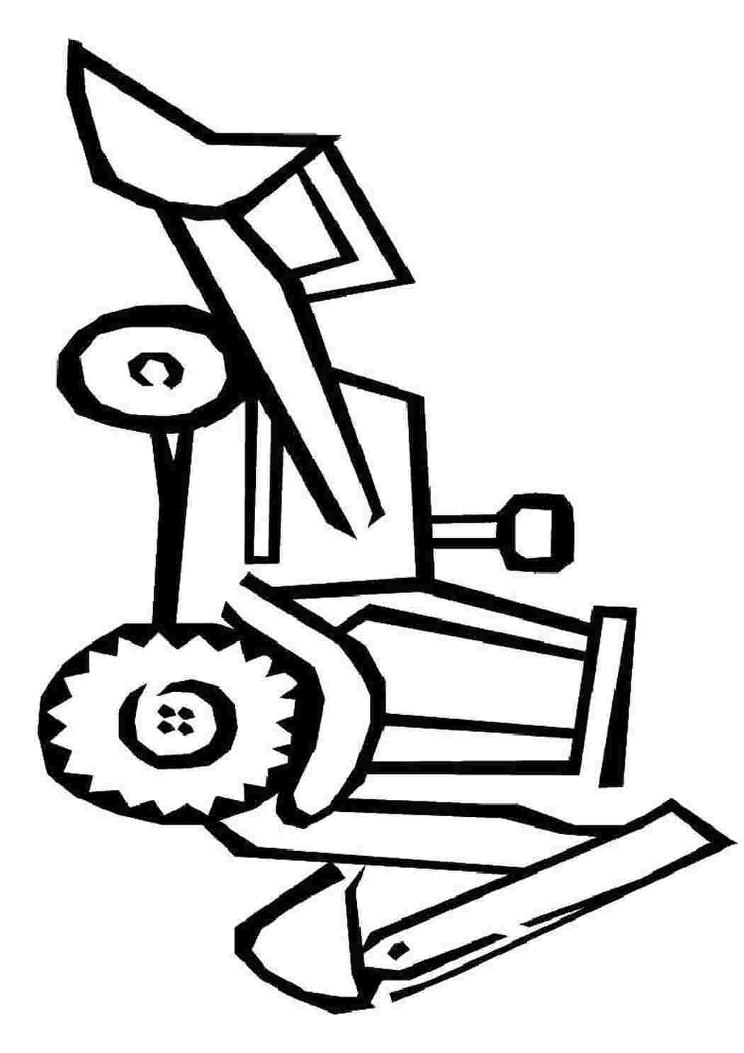 Раскраска Трактор