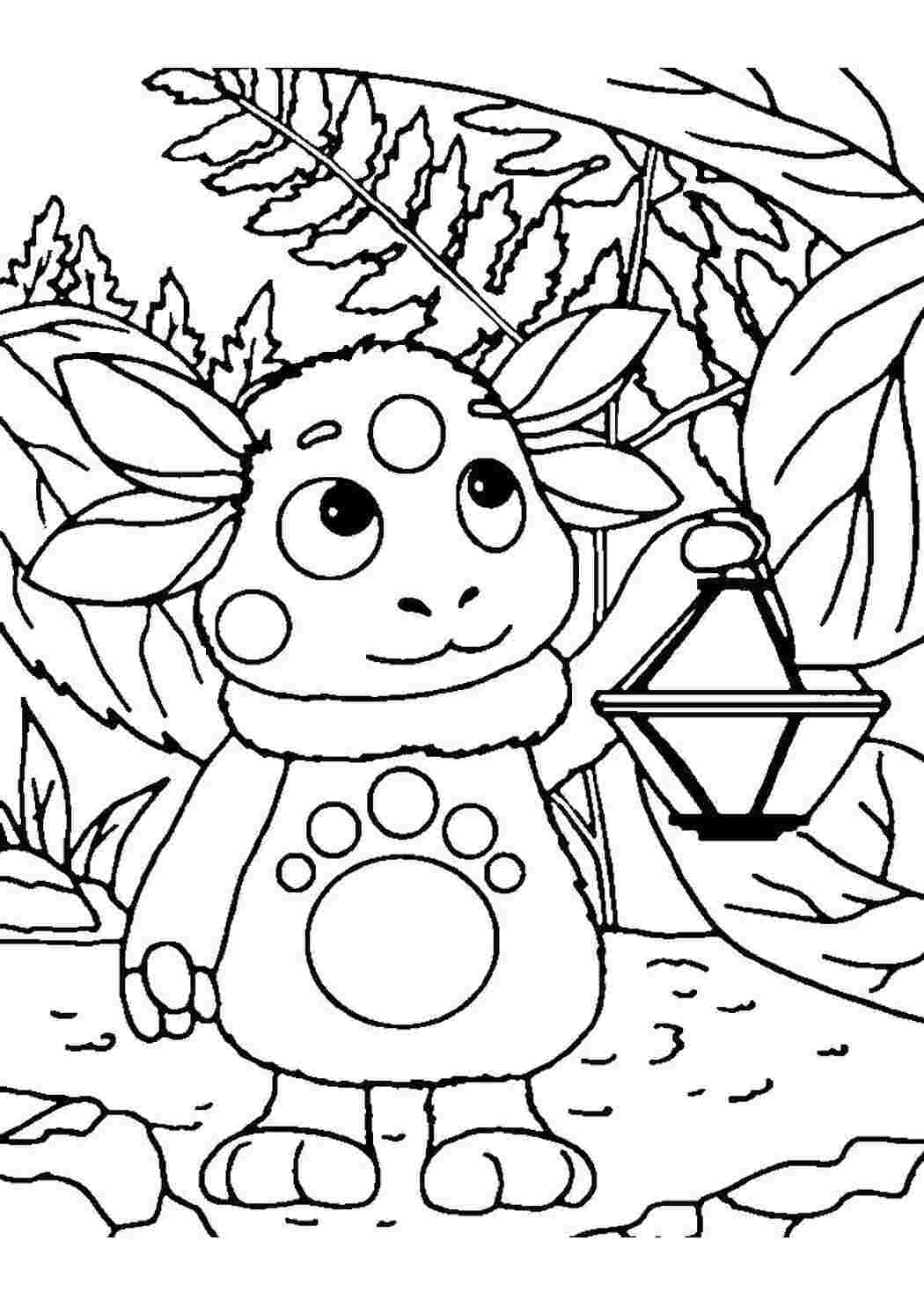 Раскраска Лунтик