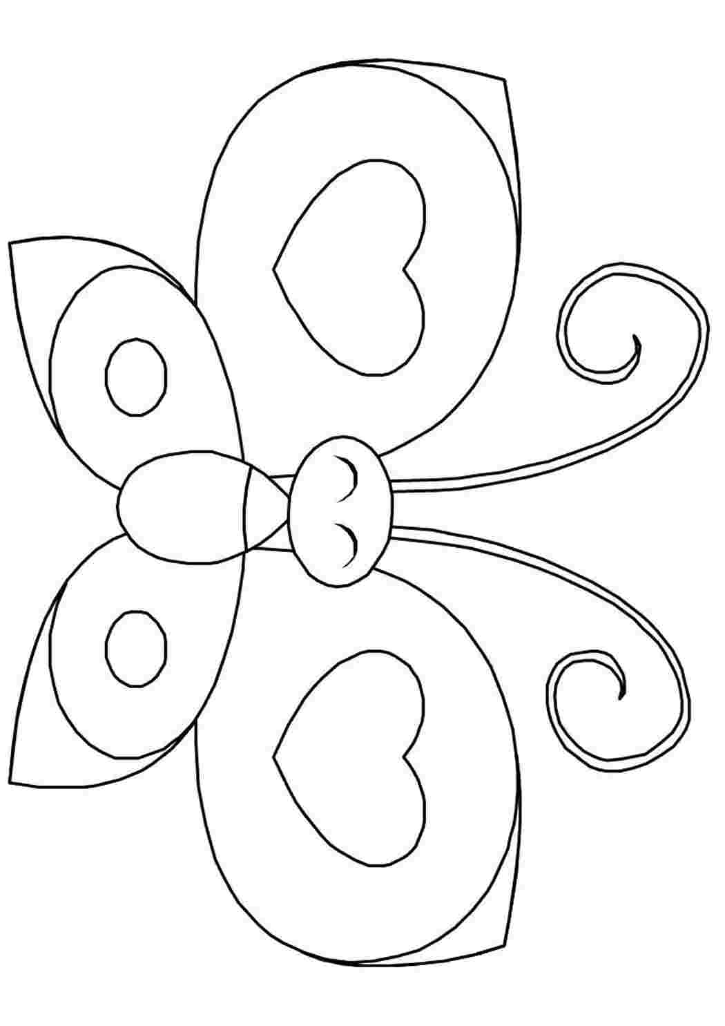 Бабочка с короной раскраска