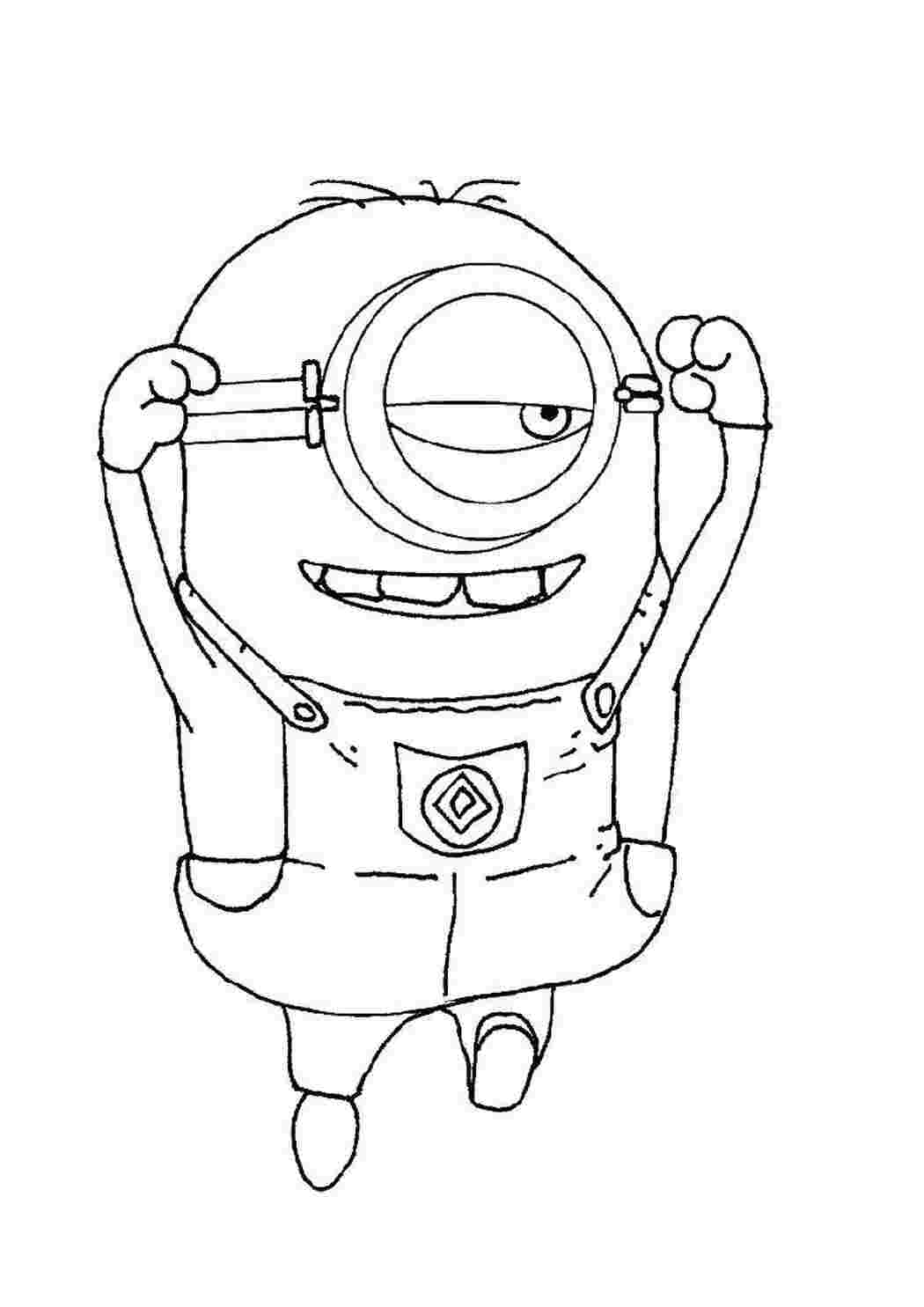 Раскраска Миньон