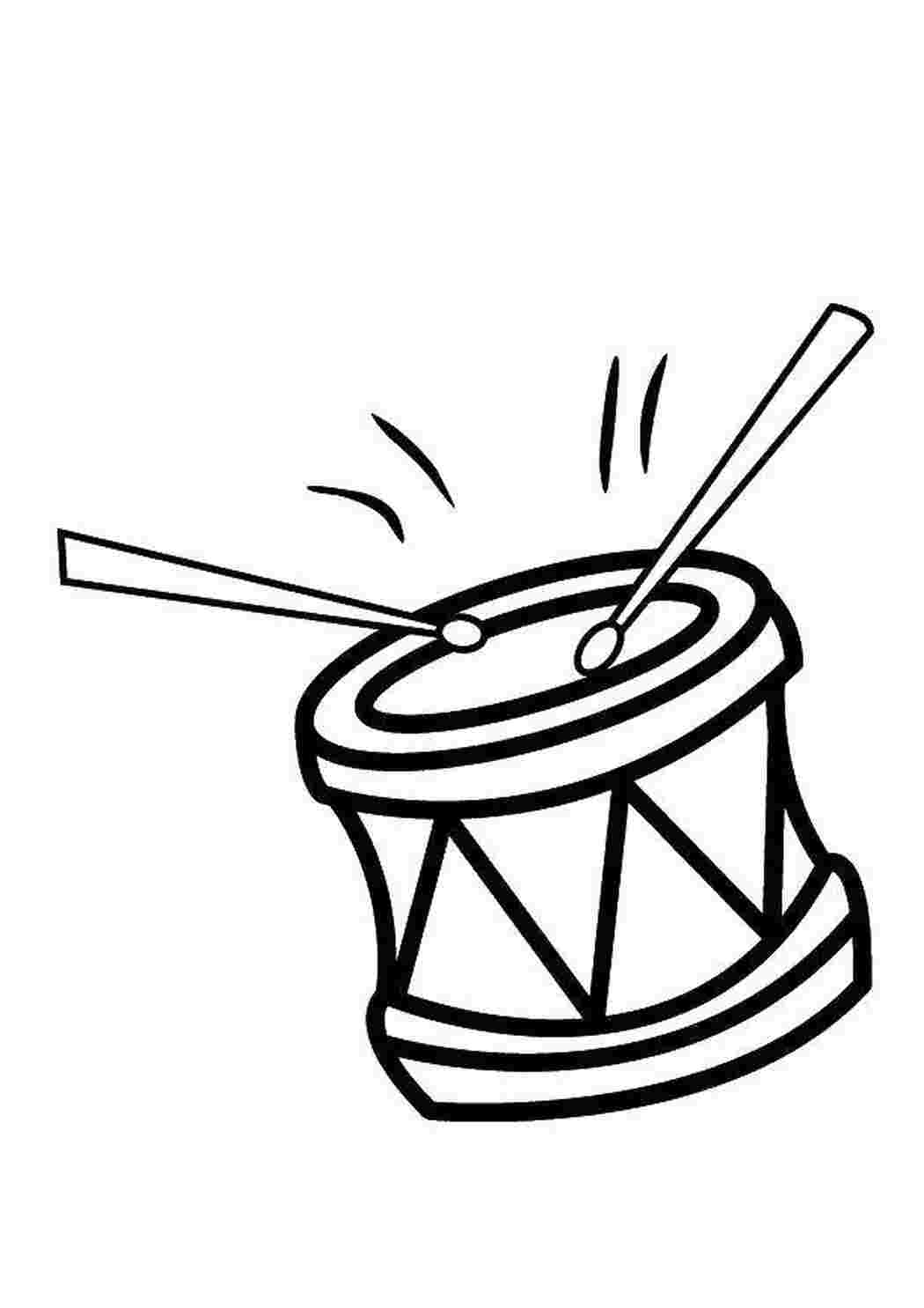 Игрушка барабан раскраска