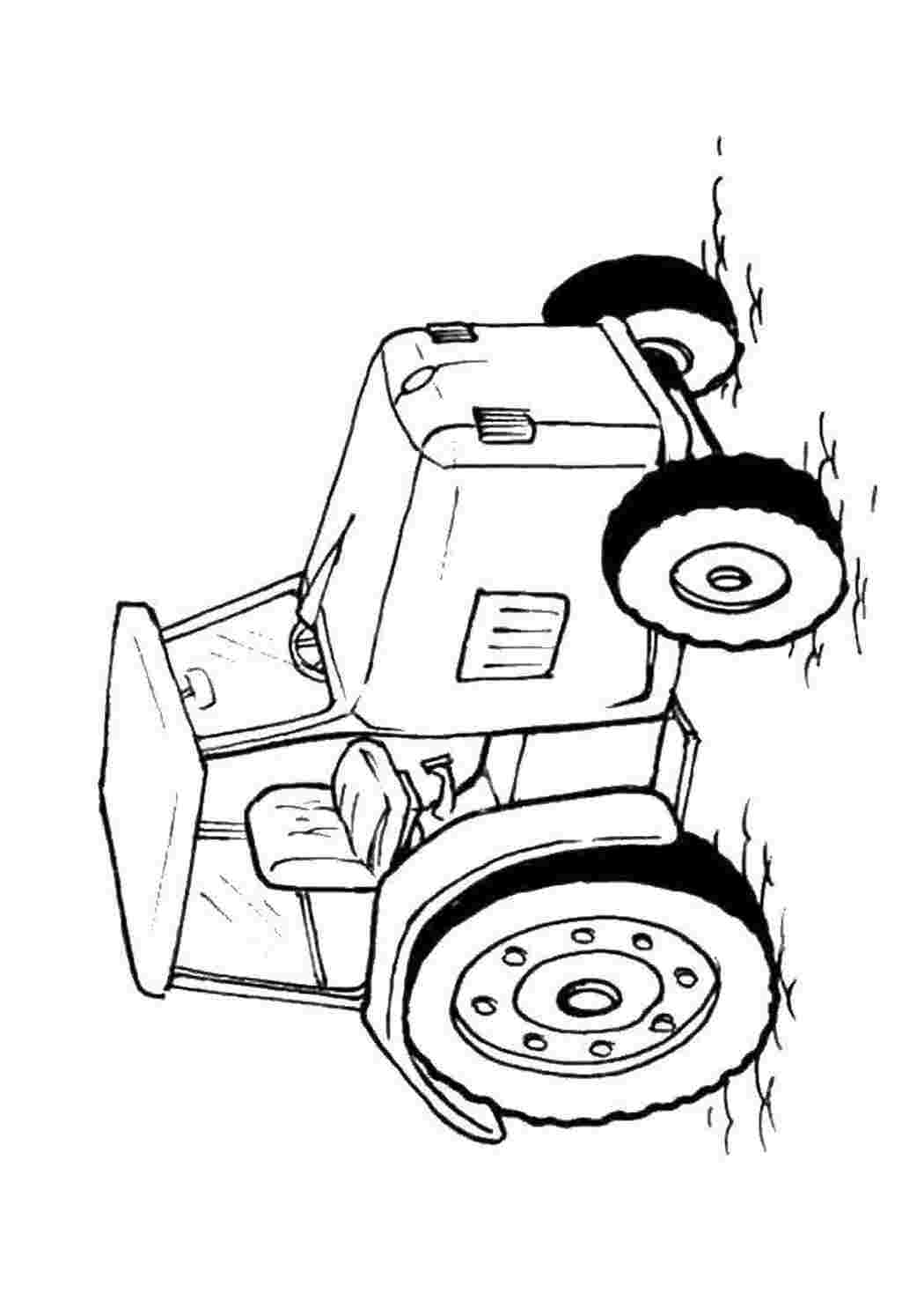 Раскраска Трактор