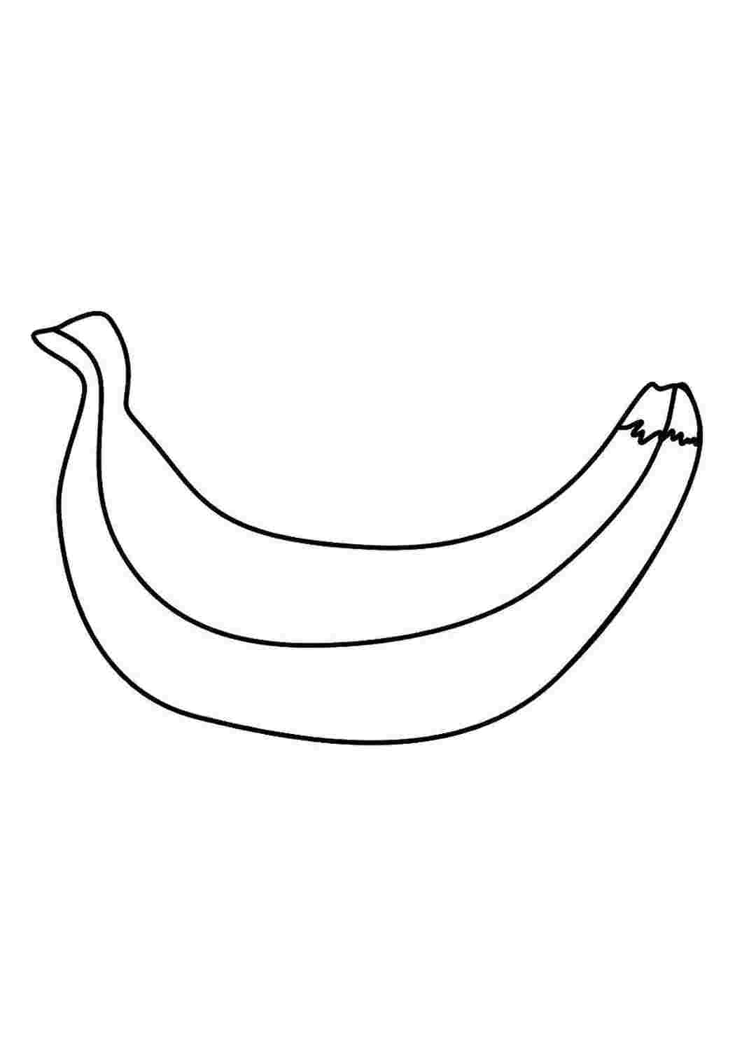 Раскраска Банан