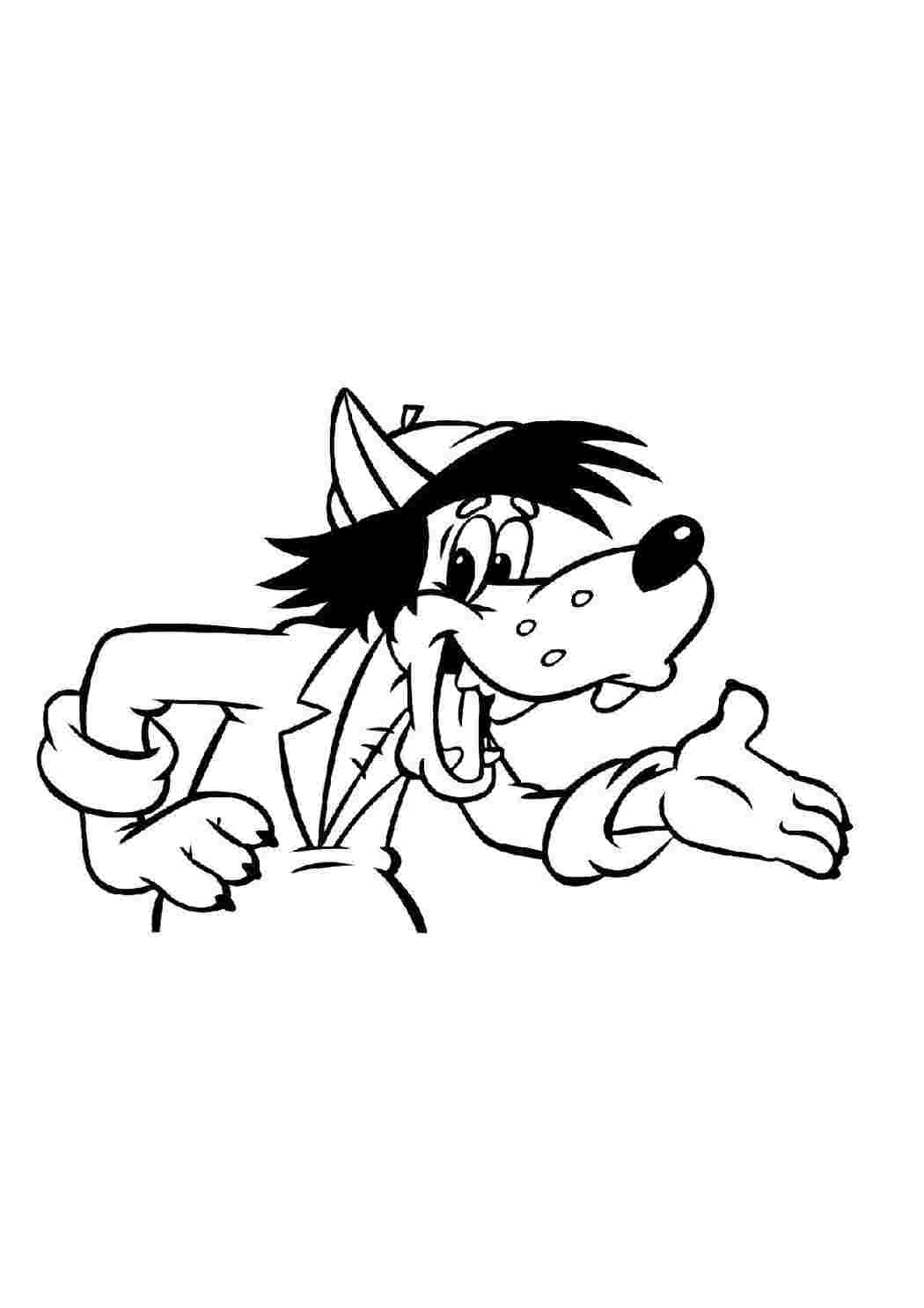 Раскраска Волк