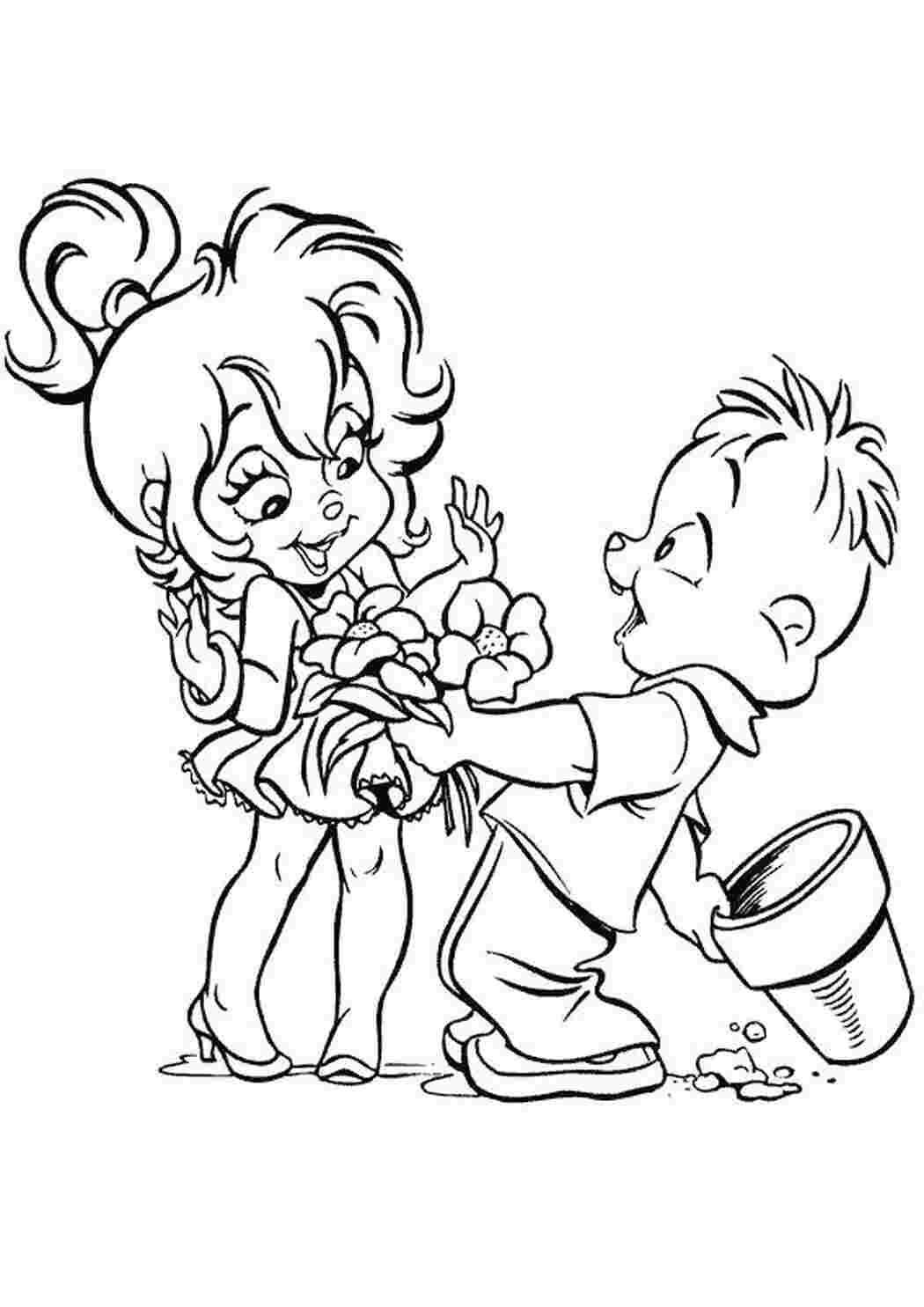 Раскраска Бурундучки