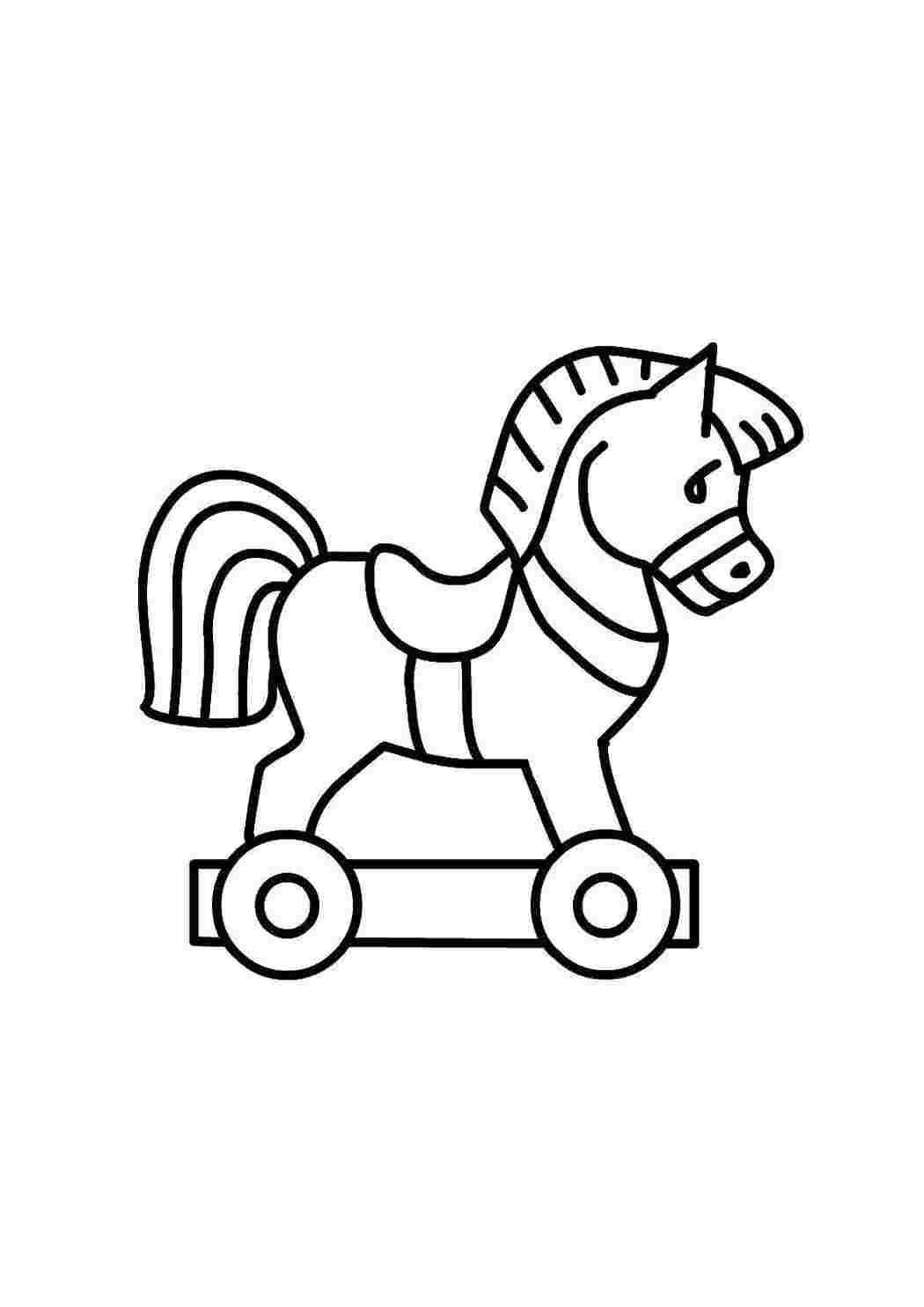 Раскраска Конёк