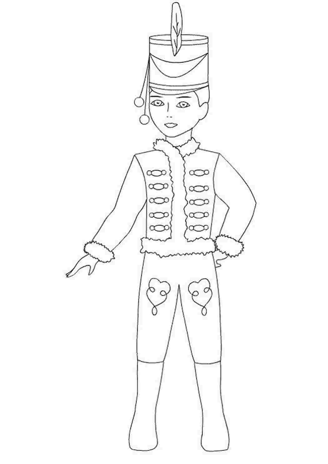 Раскраска Гусар