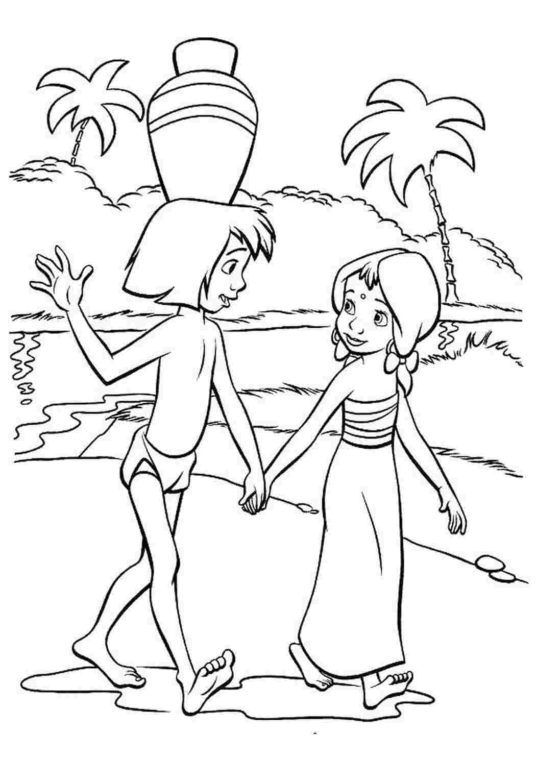 Раскраска Подружились