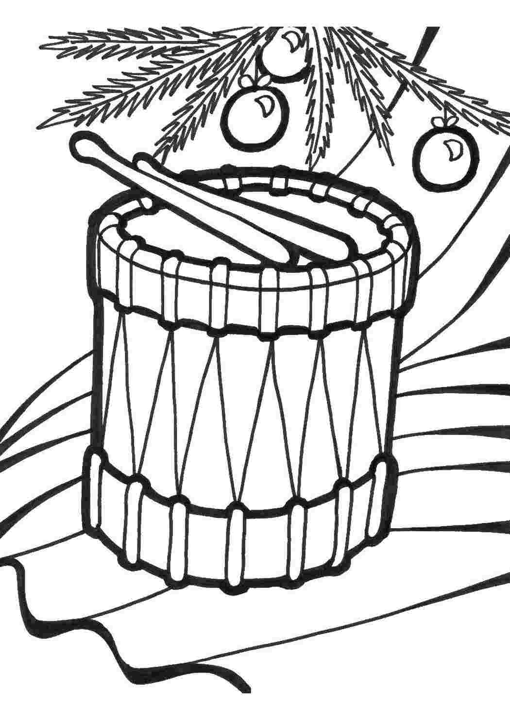 Раскраска Барабан