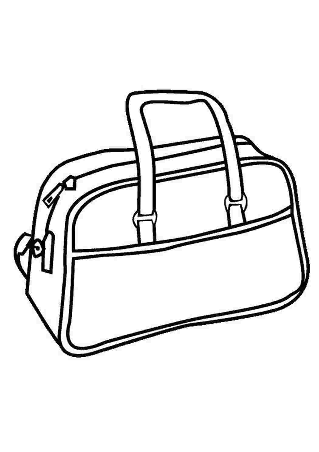 Раскраска Дамская сумочка