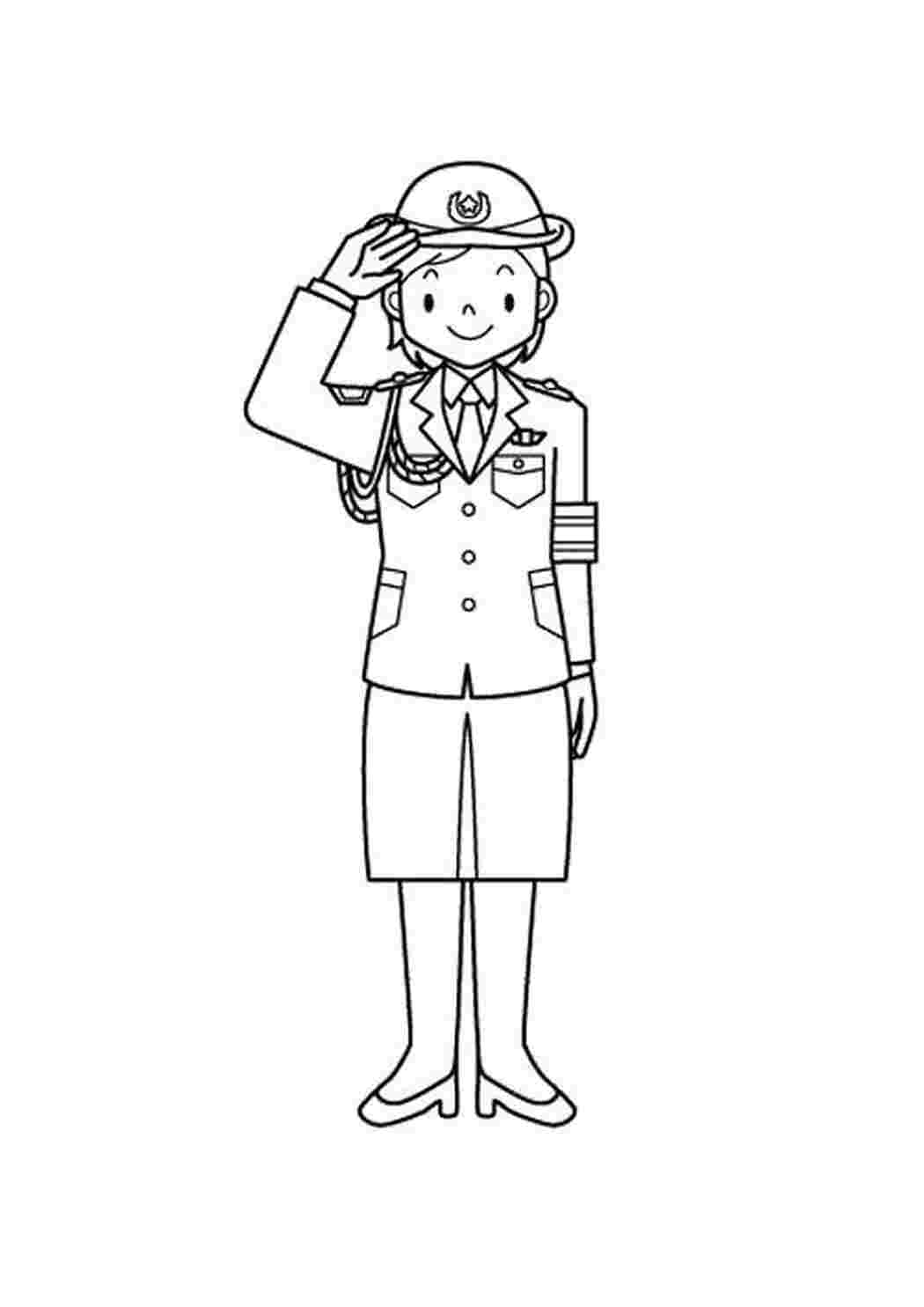 Раскраска Военная